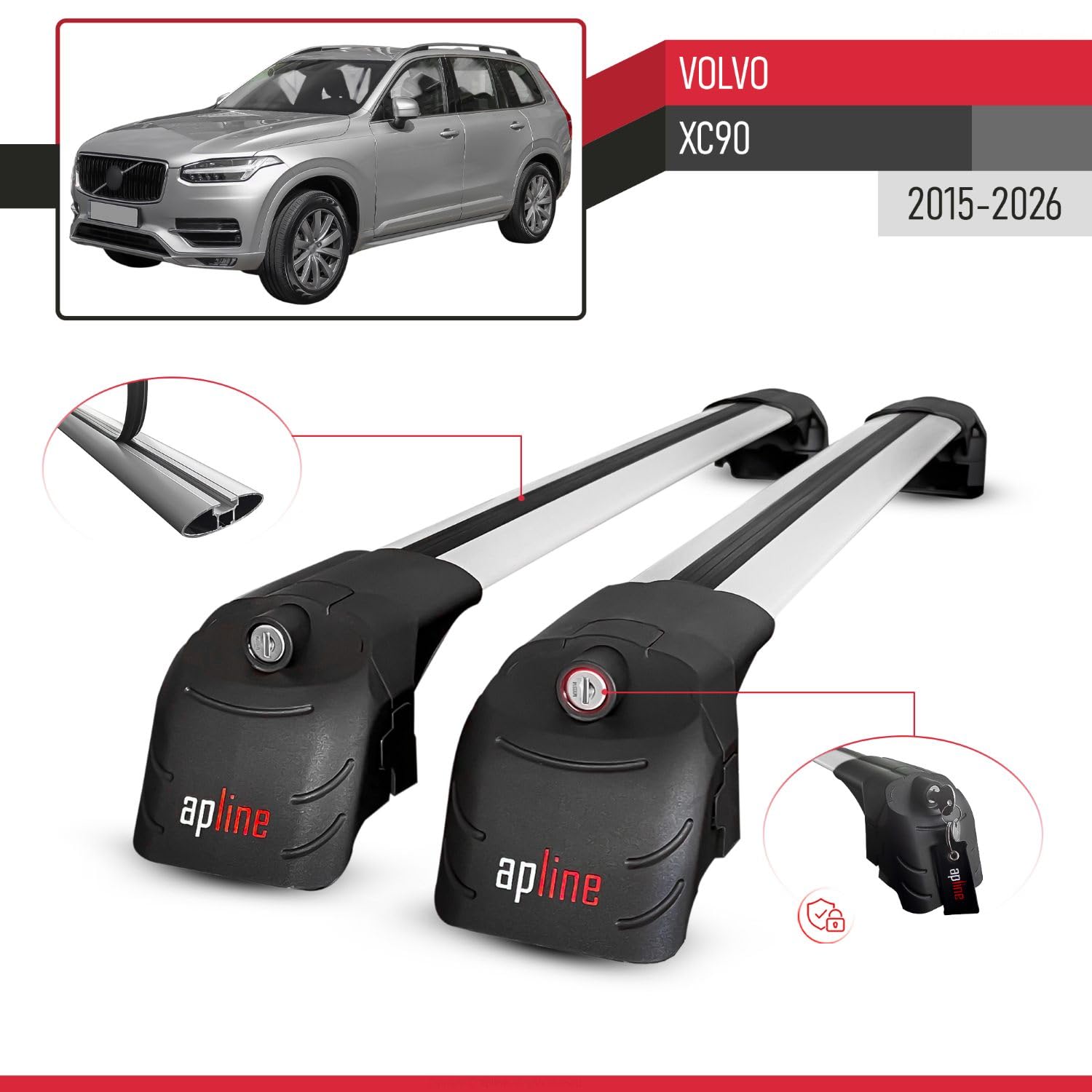 Dakdragers Volvo XC90 2015> | Webwinkel Dakdragers Volvo XC90 2015> | Webwinkel