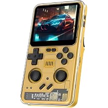 RGB20 PRO 3.2-Inch Game Console, Portable Handheld Retro Game Console, No System and Game Included, Yellow