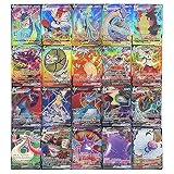 Cartas Pokemon Originales Español, Juego de Tarjetas de Pokémon,100pcs Cartas Pokemon Vmax,Colección de Cartas Raras Barajas de Regalo Juego de Cartas coleccionables para niños