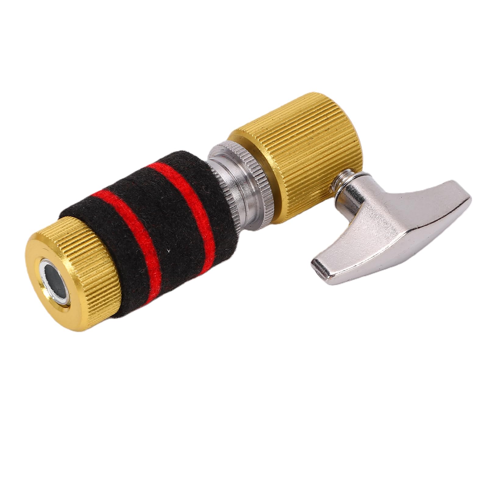 UPALDHOU Hi-Hat-Kupplung, für 7-mm-Stab | Robuste Legierungskonstruktion, Schnelle Installation, Verstellbare Sicherungsmutter, Schwarz-roter Filz, Fein Abgestimmtes