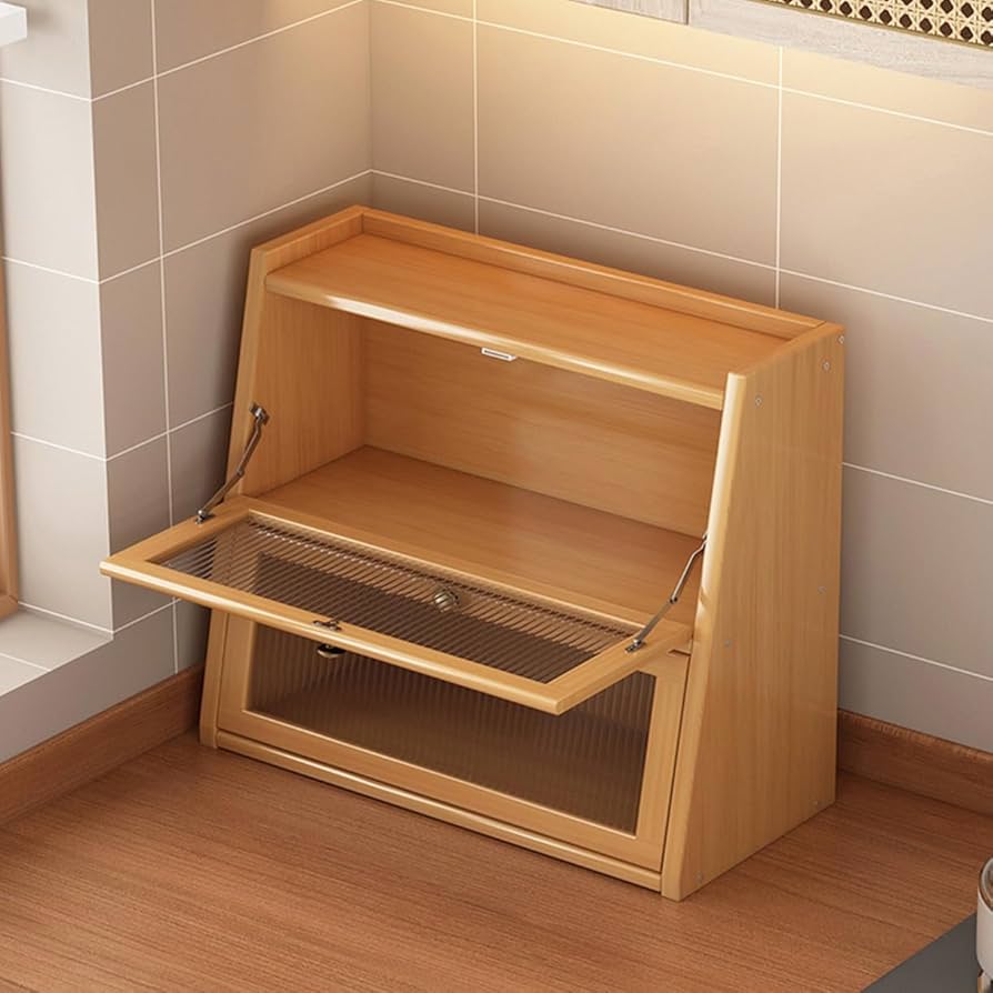 ガラス棚　ショップ　使用 Amazon｜MJKQ9 食器棚 竹製 ガラス扉 収納キャビネット 透明