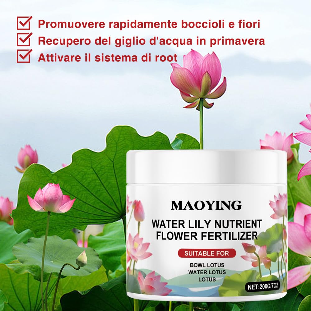 Fertilizante para Plantas Acuáticas,Fertilizante Para Estanques, Fertilizante Para Plantas,Alimento Para Plantas Acuáticas, Suplemento de Crecimiento de Acción Rápida para Plantas de Loto