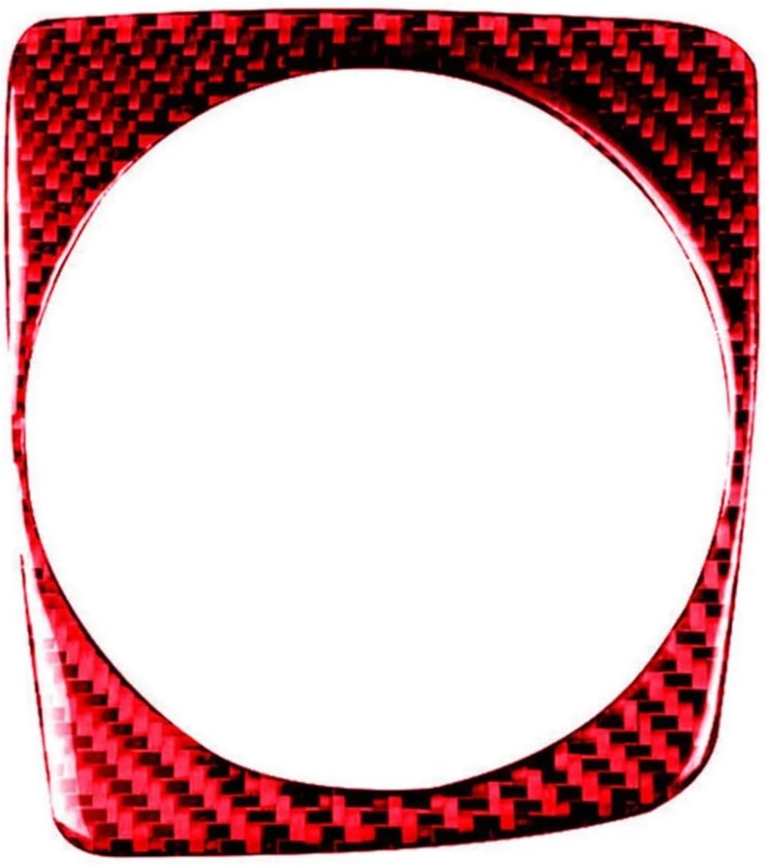 For Honda Civic 8Th 2006-2011 Red Carbon Fiber Automatic Gear Shift Frame Cover Trim