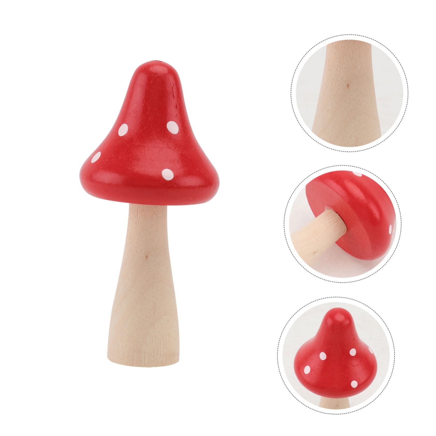 Mipcase 30 Pièces Grand en Bois Ornement Bonsaï Figurines Miniatures Bonsaï Décoration Miniature Décoration De Mini Bonsaï Micro Paysage Décor Mini- Rouge
