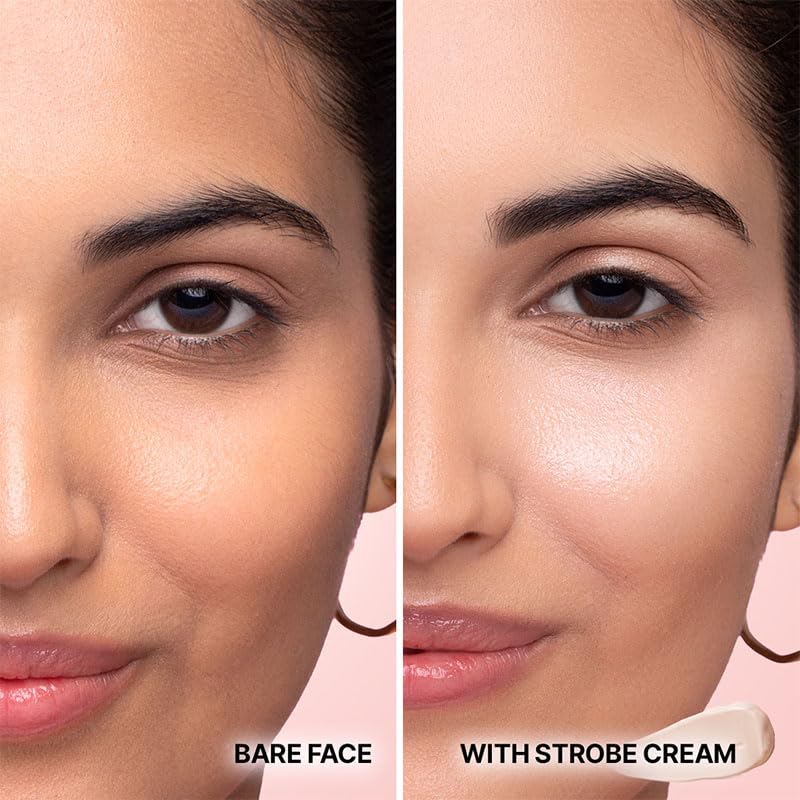 Image of Sotrue Strobe Cream Rose Gold, 18g | Primer, Highlighter & Moisturizer | 3 in 1 Illuminating Makeup Base | Japanese Sakura & Hyaluronic Acid | Dewy Glazed Instant Glow