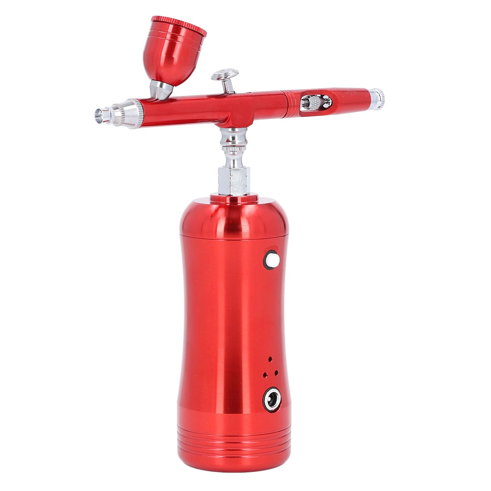 FTVOGUE Airbrush-Set, Kabelloser Mini-Kompressor, Aluminiumlegierung, 17,4 PSI, Wiederaufladbares Luftpinsel-Set für Nagelkunst, Modellmalerei, Kuchendekoration, Künstler, Anfänger
