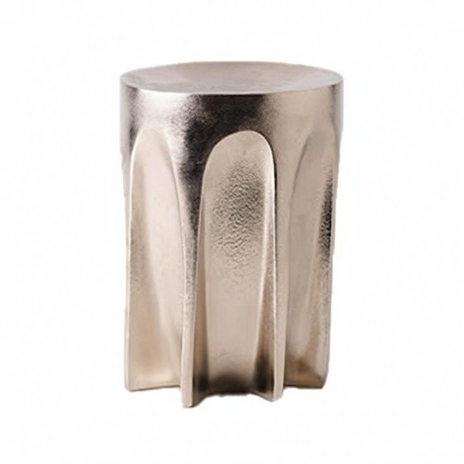Aluminum Cylinder Modern Geometric Sculpture Minimalist Silver Pedestal for Interior Designers, Homeowners, Coffee Table, Entryway Console, Bookshelf-image-31
