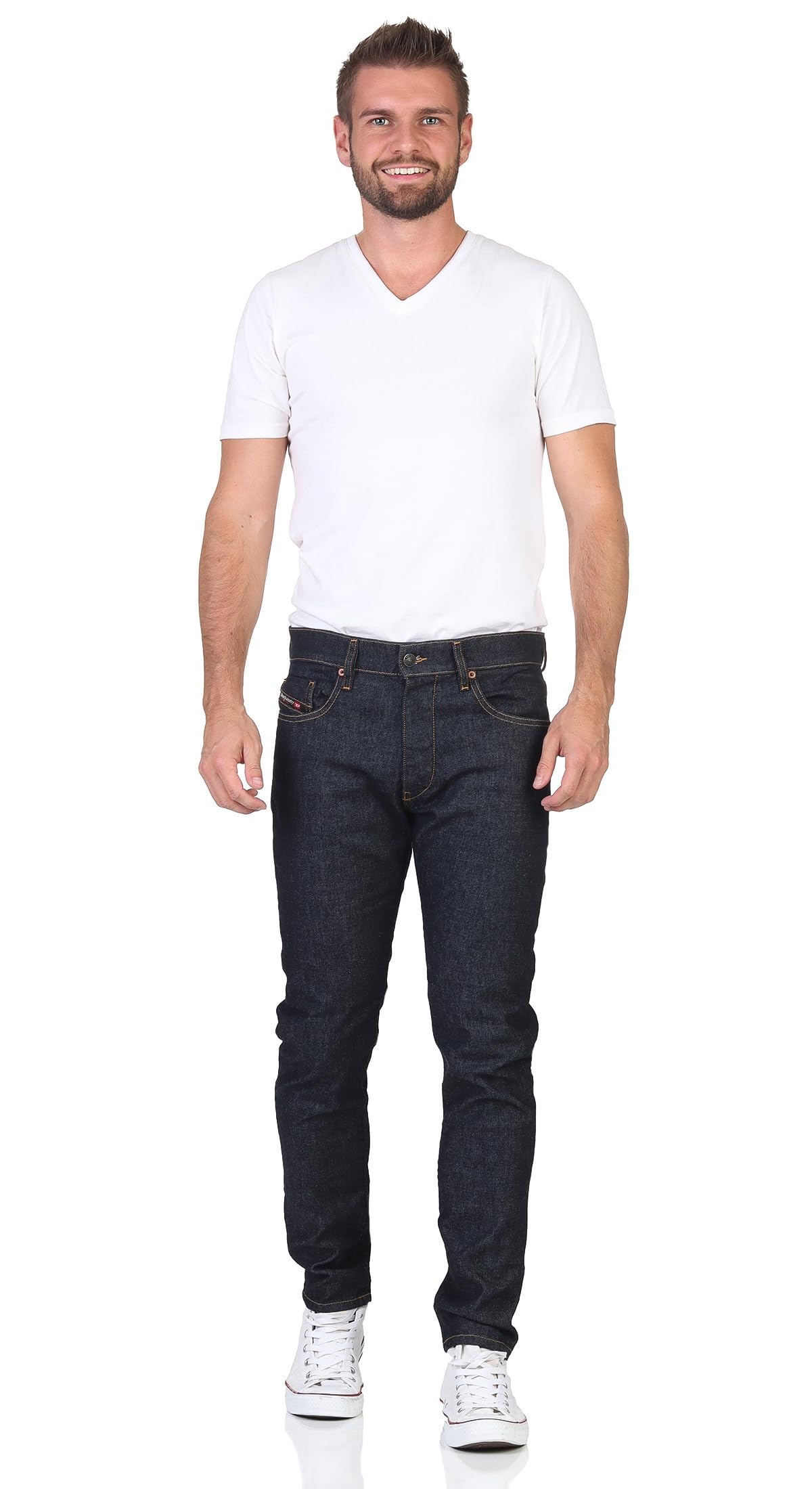 Diesel D-strukt L.34 Pantaloni Jeans, 01 Blue Denim, 31 Uomo