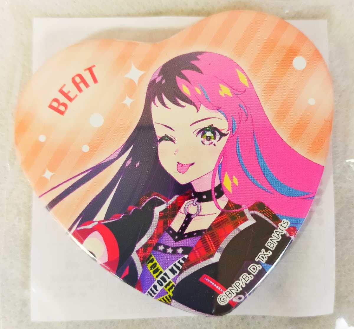 Amazon | ビート ハート缶バッジ アイカツプラネット ガラポン