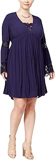 American Rag Womens Plus Size Contrast Lace Baby Doll Dress - coolthings.us