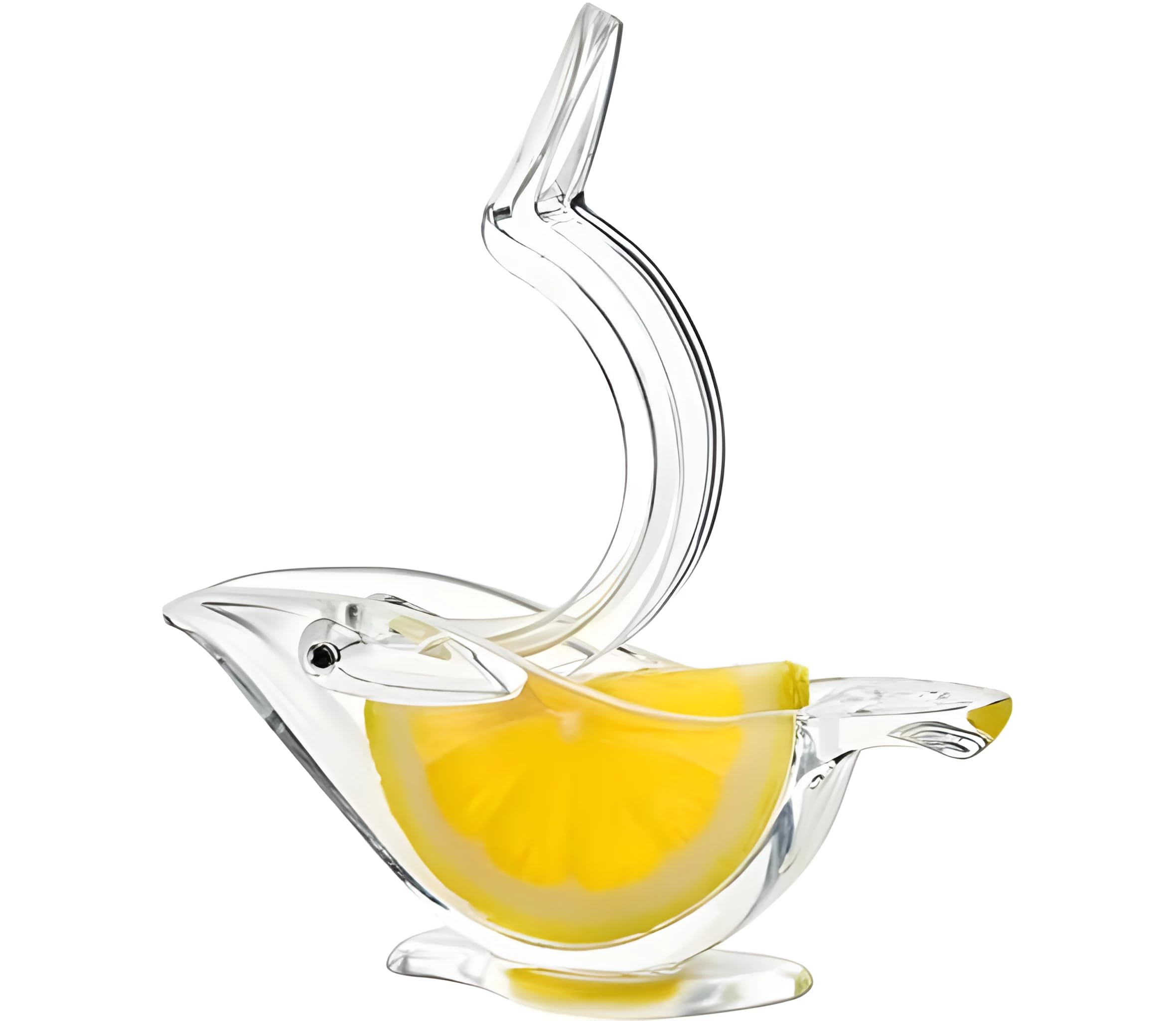 Cool Bird Lemon Lime Squeezer - Manual Lemon Citrus Juicer - Bird Shaped Lemon Squeezer - Acrylic Glass Wedge Lemon Lime Squeezer Press - Cute Kitchen Gadgets Accessories