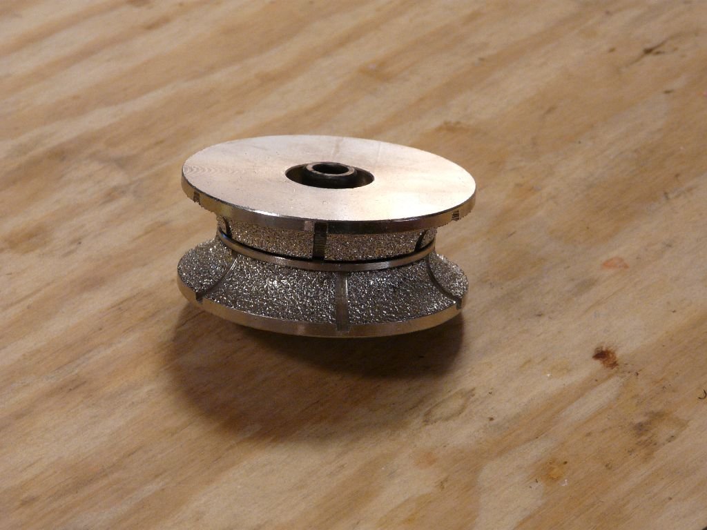 V20 (3/4") Full Bullnose 20mm Diamond Profiler router bits for SECCO HARDIN and Toolsmart ECOEDGE granite marble concrete quartz travertine countertop edge bullnose shaping