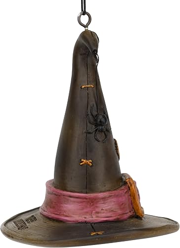 Miniatura 4 de Tree Buddees Sombrero de bruja con adorno de araña para Halloween