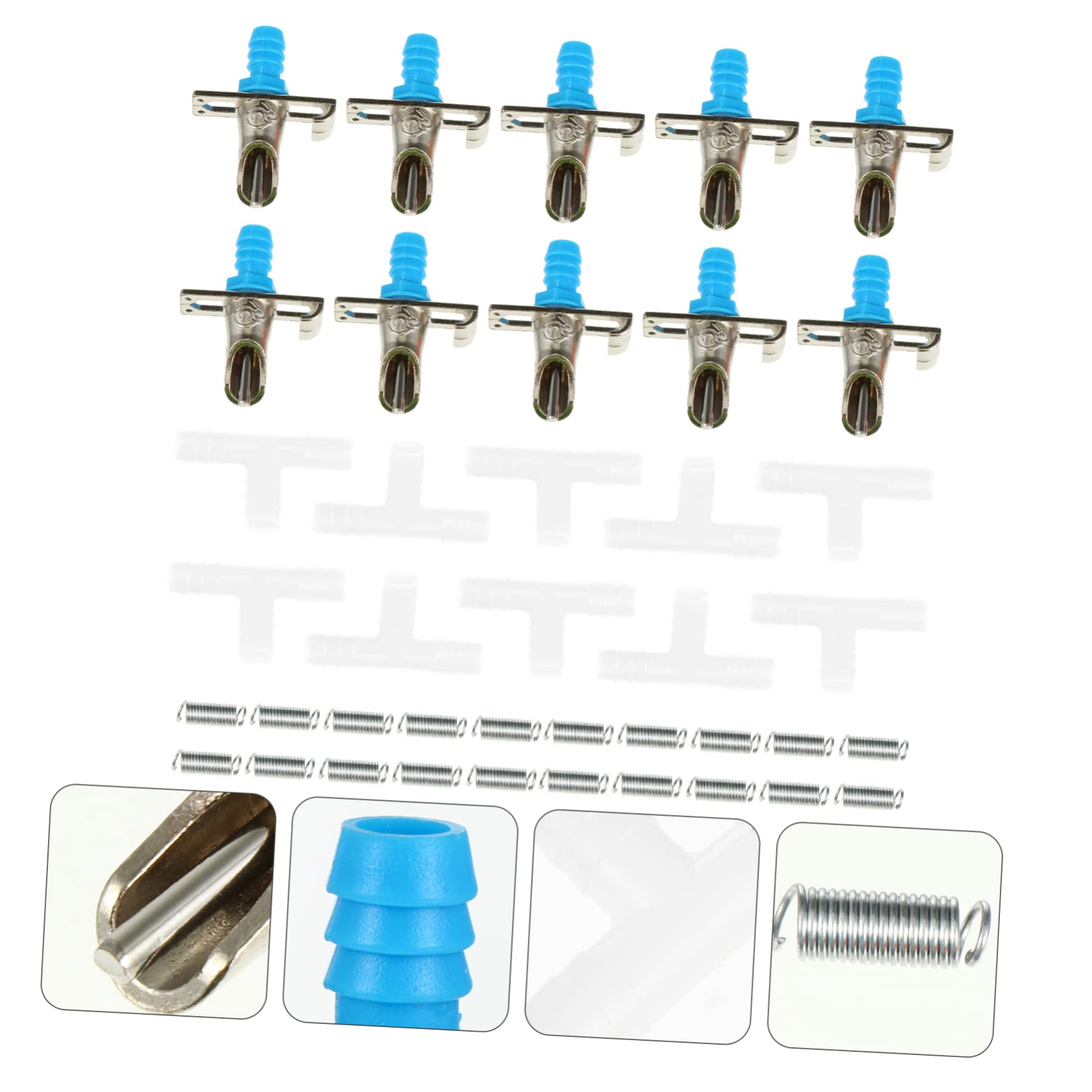 Angoily 30pezzi Erogatore Automatico Per Conigli Con Doppia Molla Abbeveratoio Per Piccoli Animali Design Resistente e Facile Da Installare Per Conigli Furetti e Chinchilla
