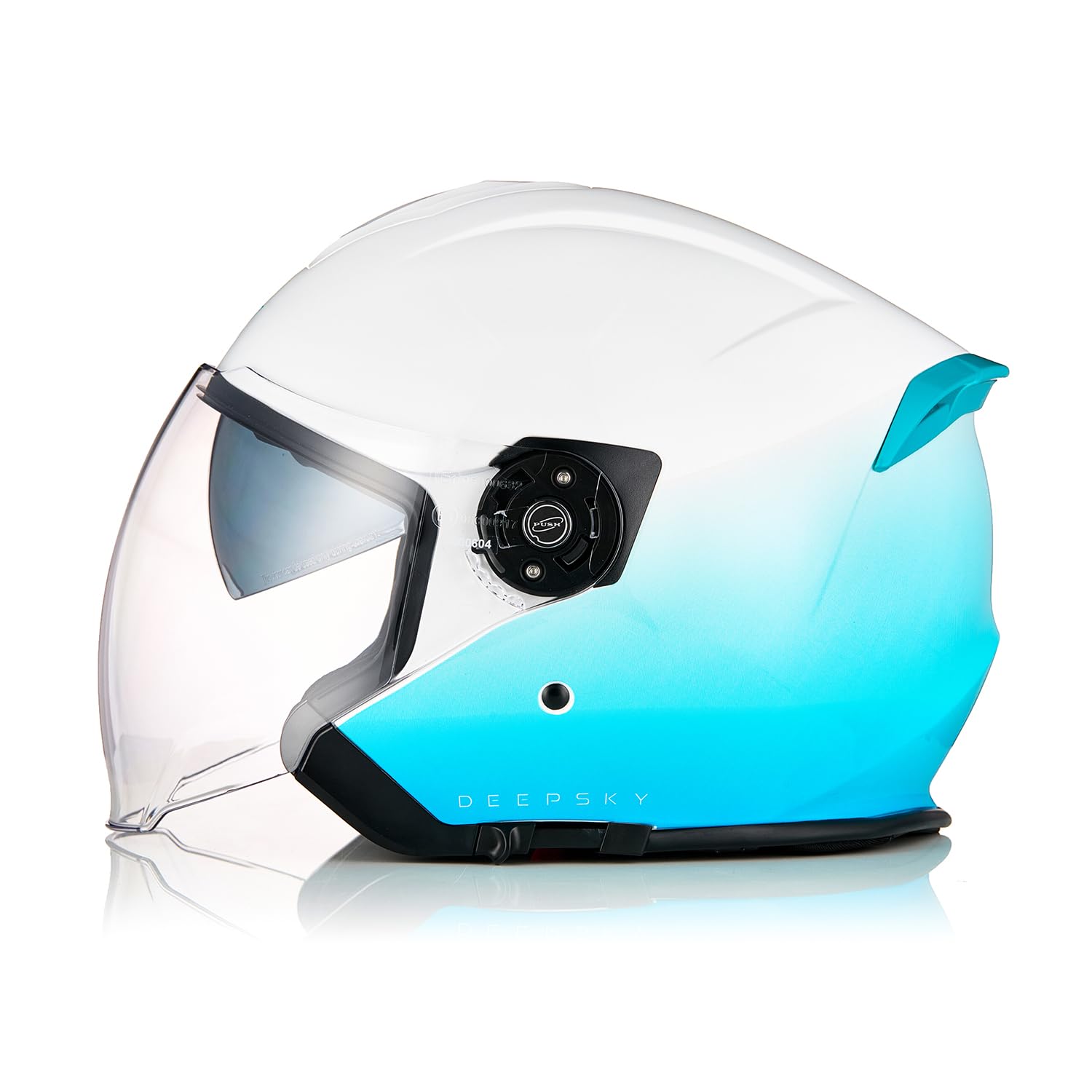 Photo 1 of ORIGINE 3/4 Open Face Motorcycle Helmet with Double Visor for Scooters, DOT Approved