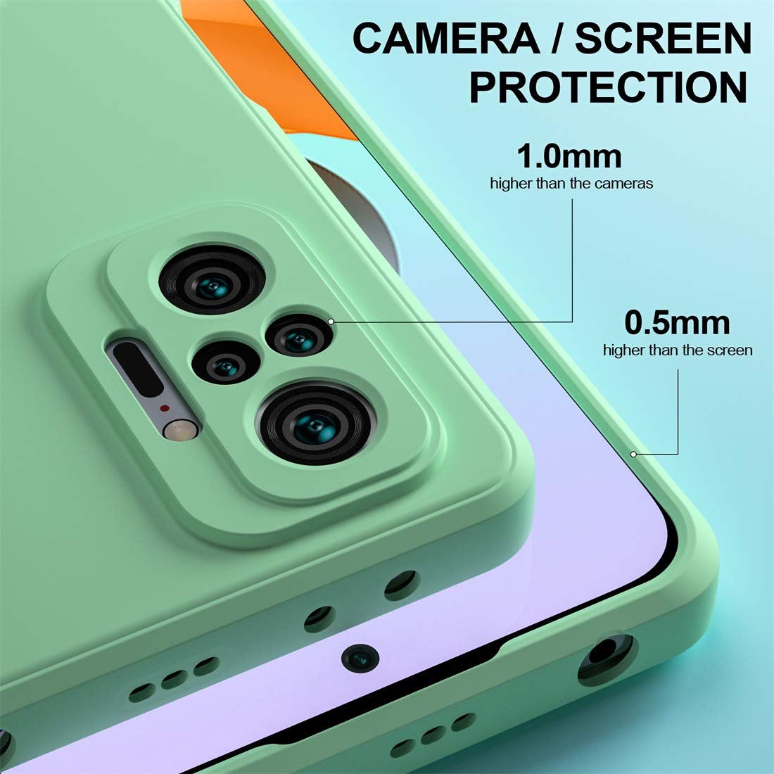 Coque Xiaomi Redmi Note 10 Pro/ Note 10 Pro Max 6.67",avec Couche Intérieure En Fibre Et