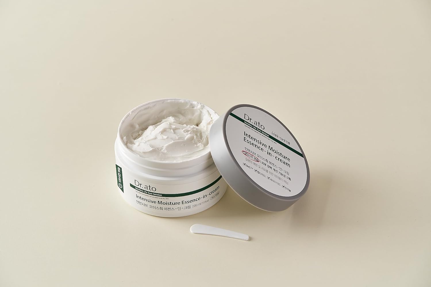 Dr.ato Intensive Moisturizing Skin Cream for Body and Face, Hydrating Dry and Sensitive Skin, Long-Lasting Relief, Fragrance-Free, Nourishing Moisturizer, Korean Skincare (6.76 Fl Oz)