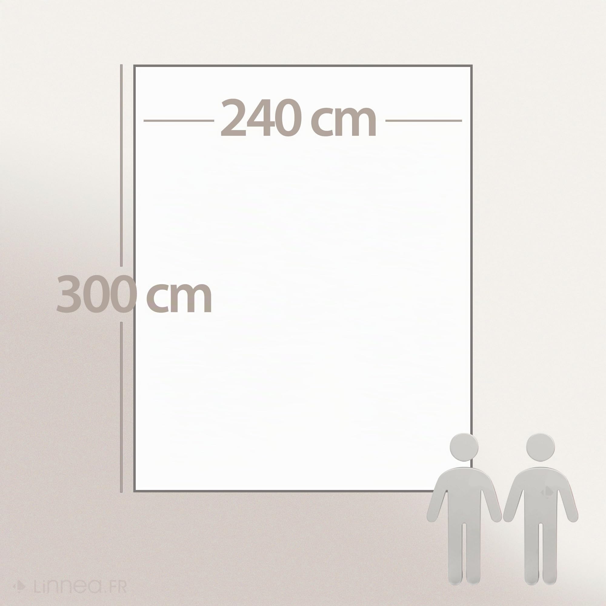 Linnea Couverture Polaire 240x300 cm 100% Polyester 350 g/m2 Teddy Blanc Naturel