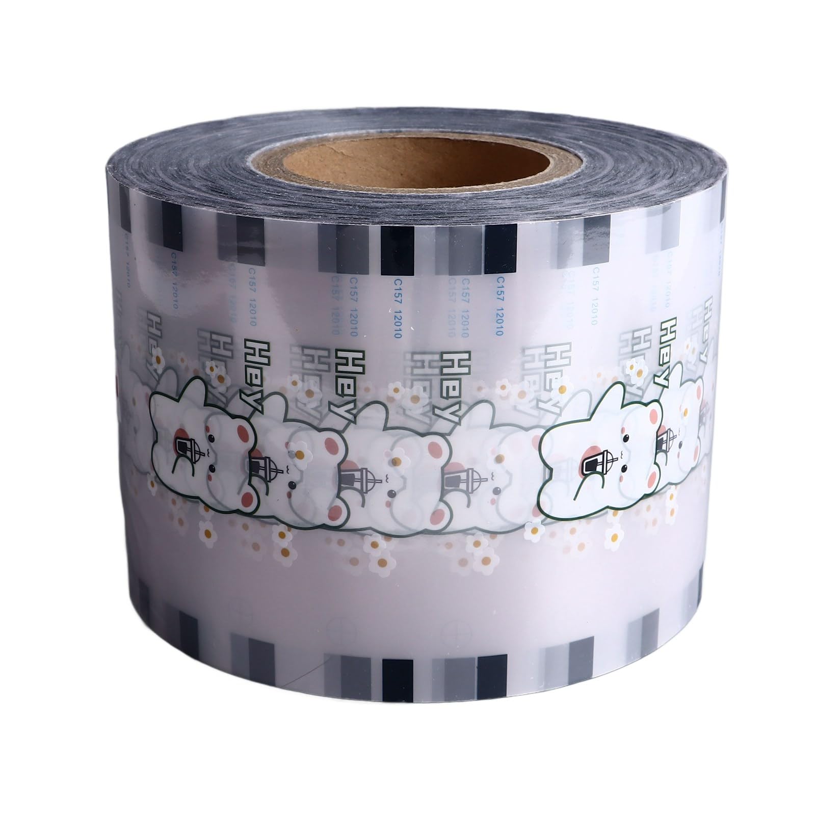 Cuifati Film de Scellage pour Tasses Boba, 3000 Tasses, Film de Scellage pour en PP et en Papier, Résistant aux Hautes Températures, Couvercle Jetable pour thé à Bulles, thé au Lait, Anti-fuite pour