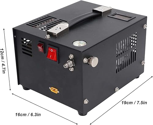 Miniatura 4 de Compresor de aire portátil 4500psi 30MPa Bomba de compresor de alta presión de aceite y agua para pistola de aire, paintball, potencia por 110V220V