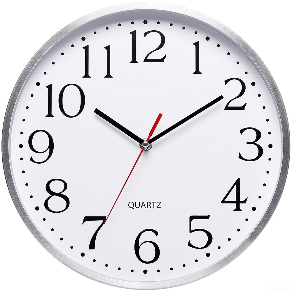 Horloge murale en aluminium de haute qualité avec affichage à chiffres clairs