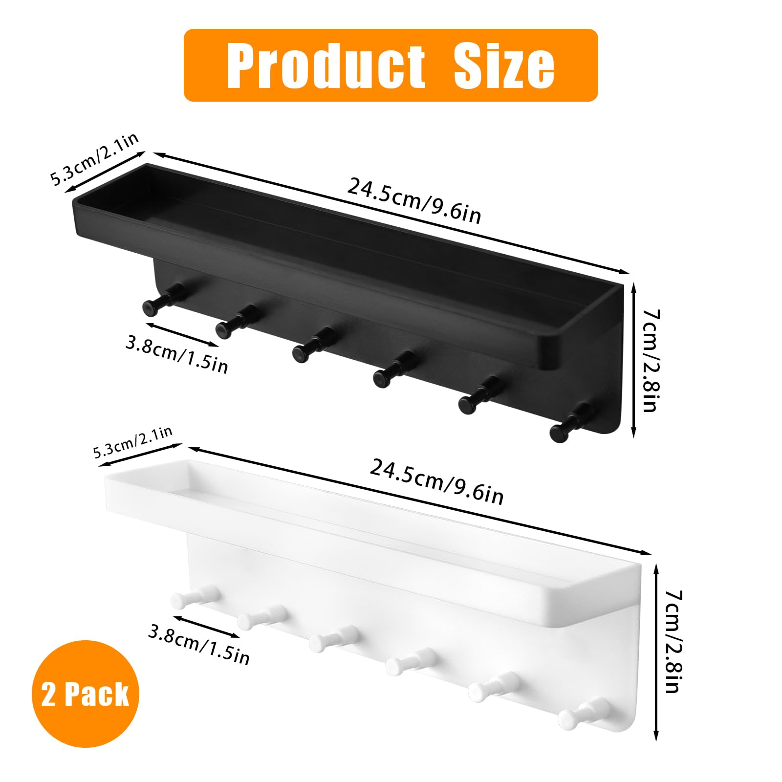 Dxiunove Porte Clef Mural,Porte Clef Mural Bois,Rond Porte Clef Mural Bois Convient Pour Le Hall