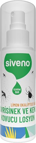 Siveno Sivrisinek ve Kene Kovucu Sprey Losyon Bitkisel Tüm Vücut İçin Aile Boy 100 ml