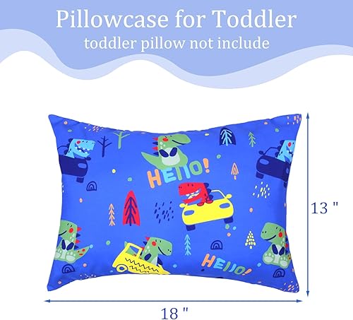 Miniatura 92 de Fundas de almohada para niños pequeños, paquete de 2 fundas de almohada para almohadas de 13 x 18 pulgadas o 12 x 16 pulgadas para ropa de cama