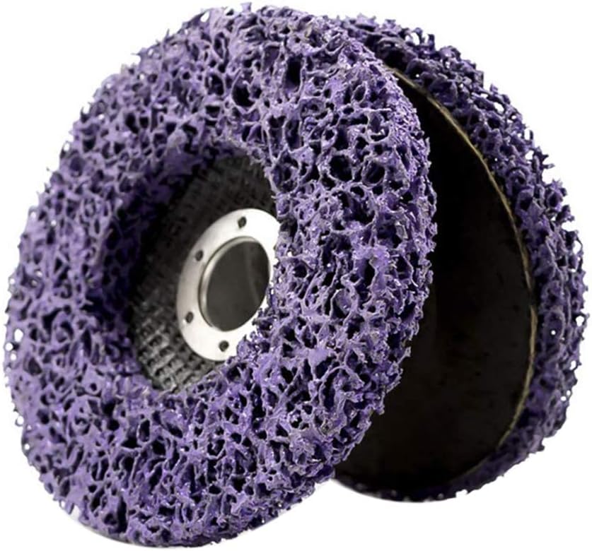 Get Cheap Price 5PCS Strip Discs Grinder 4 x 5/8 Stripping Wheel Strip Discs for Angle Grinders Clean Remove Rust Paint Varnish, Coating, Rust and Oxidation for Wood Metal Fiberglass Work