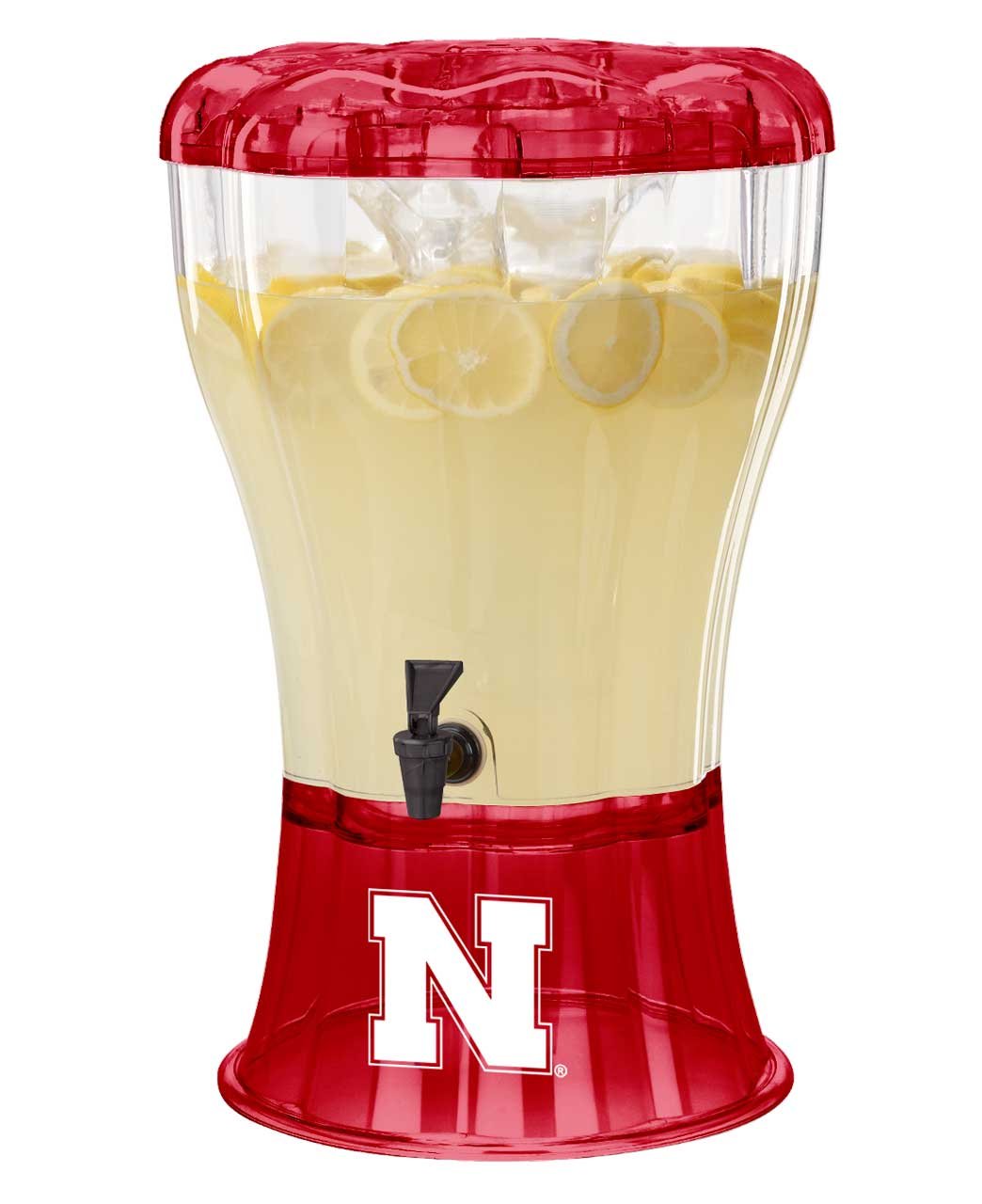 Buy Buddeez 08501NEB University of Nebraska Beverage Dispenser with Ice Cone, 3.5Gallon, Red
