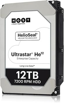 Hgst 198945 Hard Drive 0f30145 3.5 Inch 12tb Es 72000rpm 256mb Sata 6gb/s 512e Sed Ultrastar He12 Bare