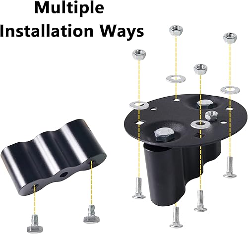 Miniatura 5 de RX-LOX-PM Cerradura de Montaje para Paquete, Montaje de Paquete con Bloqueo con Placa Base de Respaldo y 2 Llaves, Compatible con 1-3 Galones con