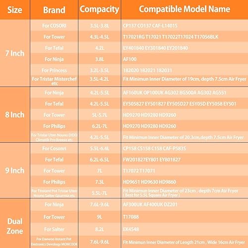 Miniatura 8 de Estante para freidora de aire Ninja Dual Air Fryer Accesorios para freidora de aire de acero inoxidable, estante deshidratador de tres capas,