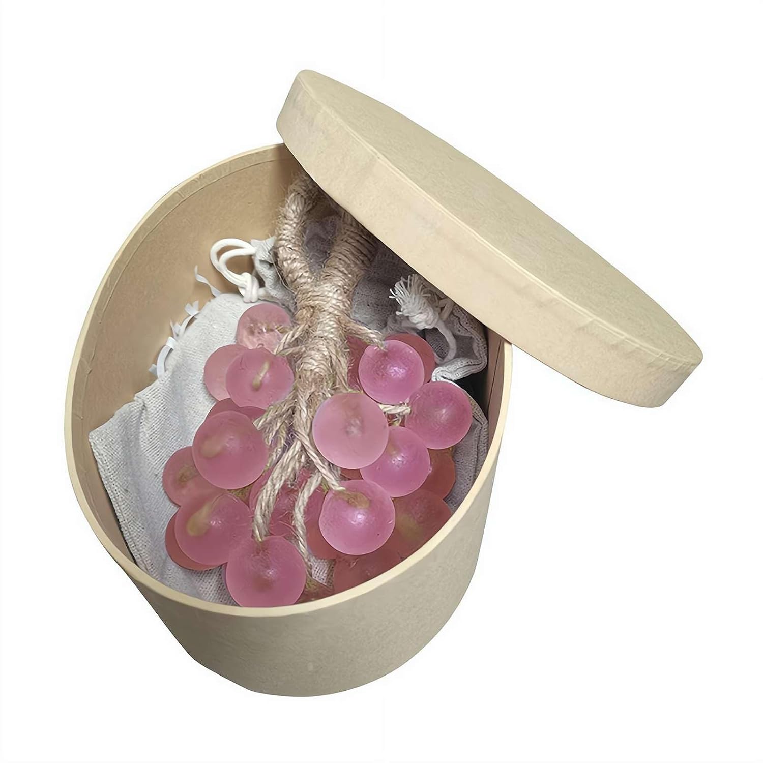 Grape Soap,Grape Soap on a Rope,Decorative Soaps Bars,Handmade Grapes Cluster Shaped Soaps,DIY Exquisite Home Decors,Gift Choice for Washing Hands and Fresh Air SoapLovers