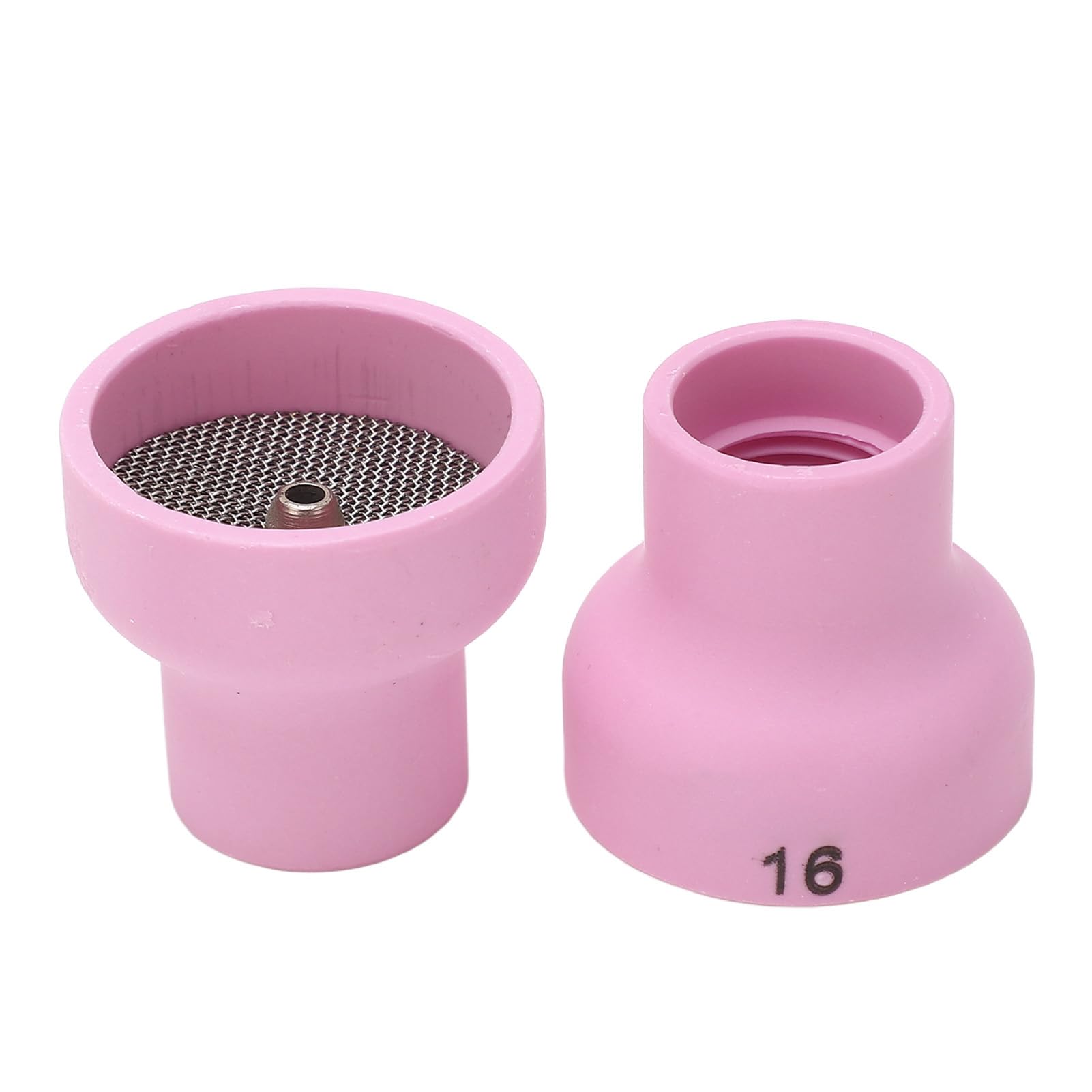 Generic Tig Welding Cup 16# Ceramic Nozzle 2.4mm Center Hole Accessory Set Kit 2Pcs Compatible with WP17 18 26 Torch