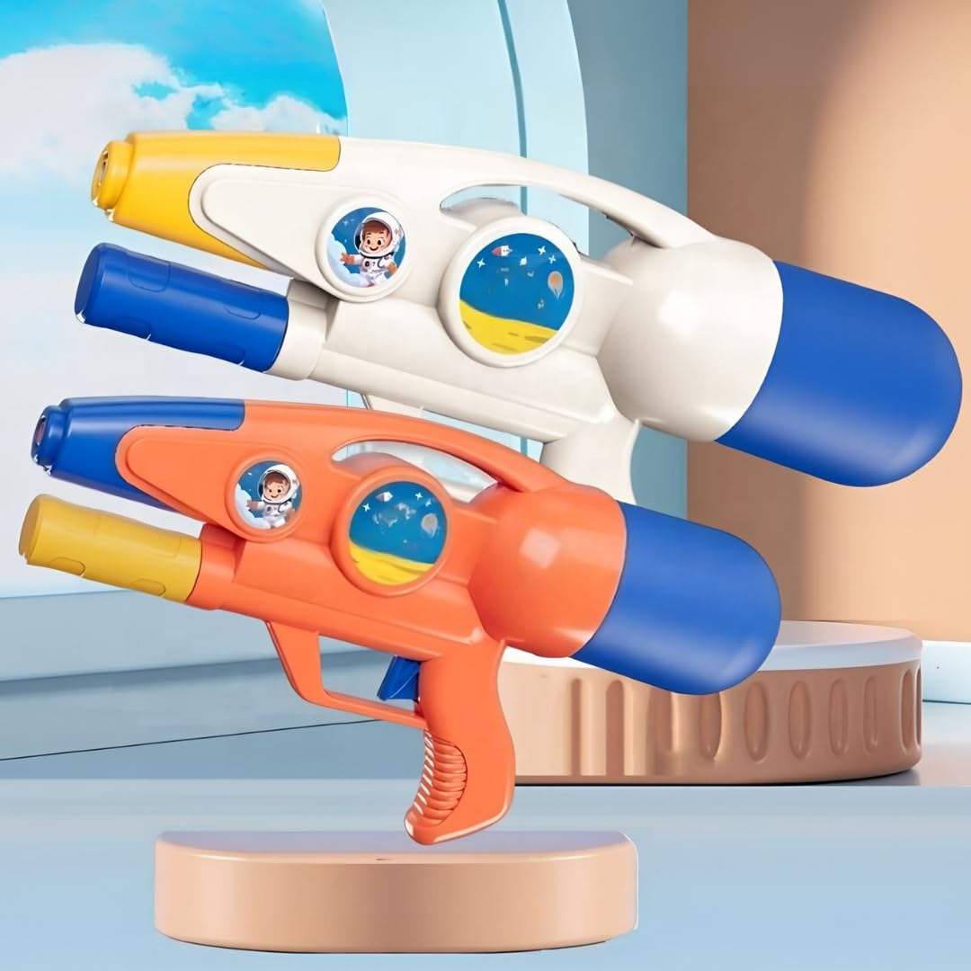 Storio Manual Space War of Water Blaster Guns Toy with Upto 20Ft Range | High Pressure Mechanism Ideal Outdoor Toy for P
