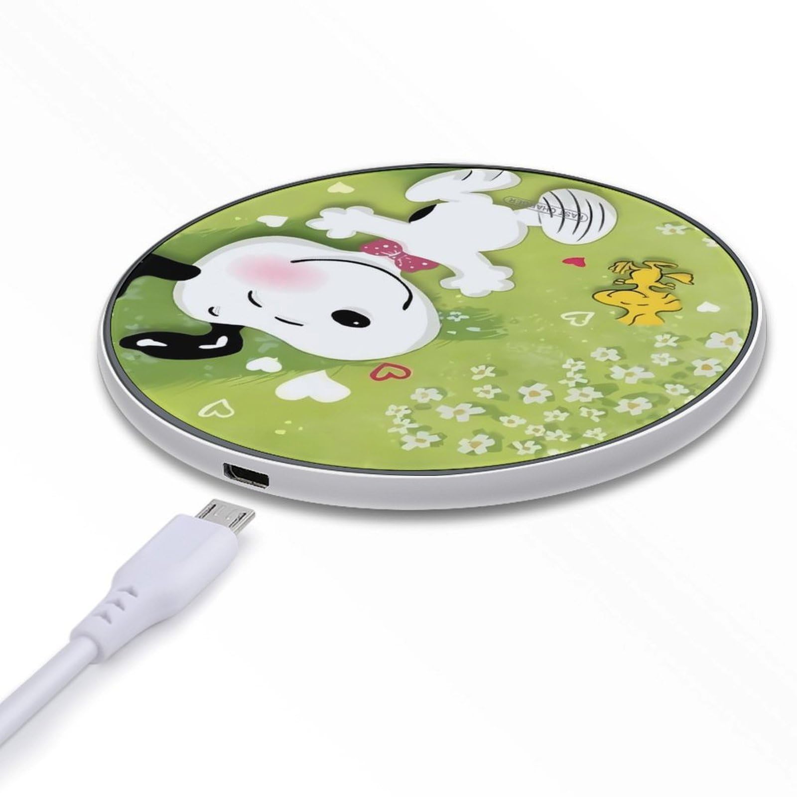 スヌーピーワイアレス充電器 ワイヤレス充電器 スヌーピー/ホワイト | さつき商店
