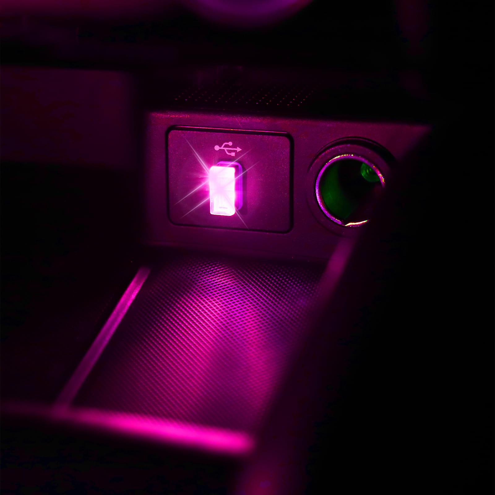 2 Pcs USB LED Car Interior Atmosphere Lamp Night Light Led Decoration Light Ambient Lighting Kit Interior Led — view 4