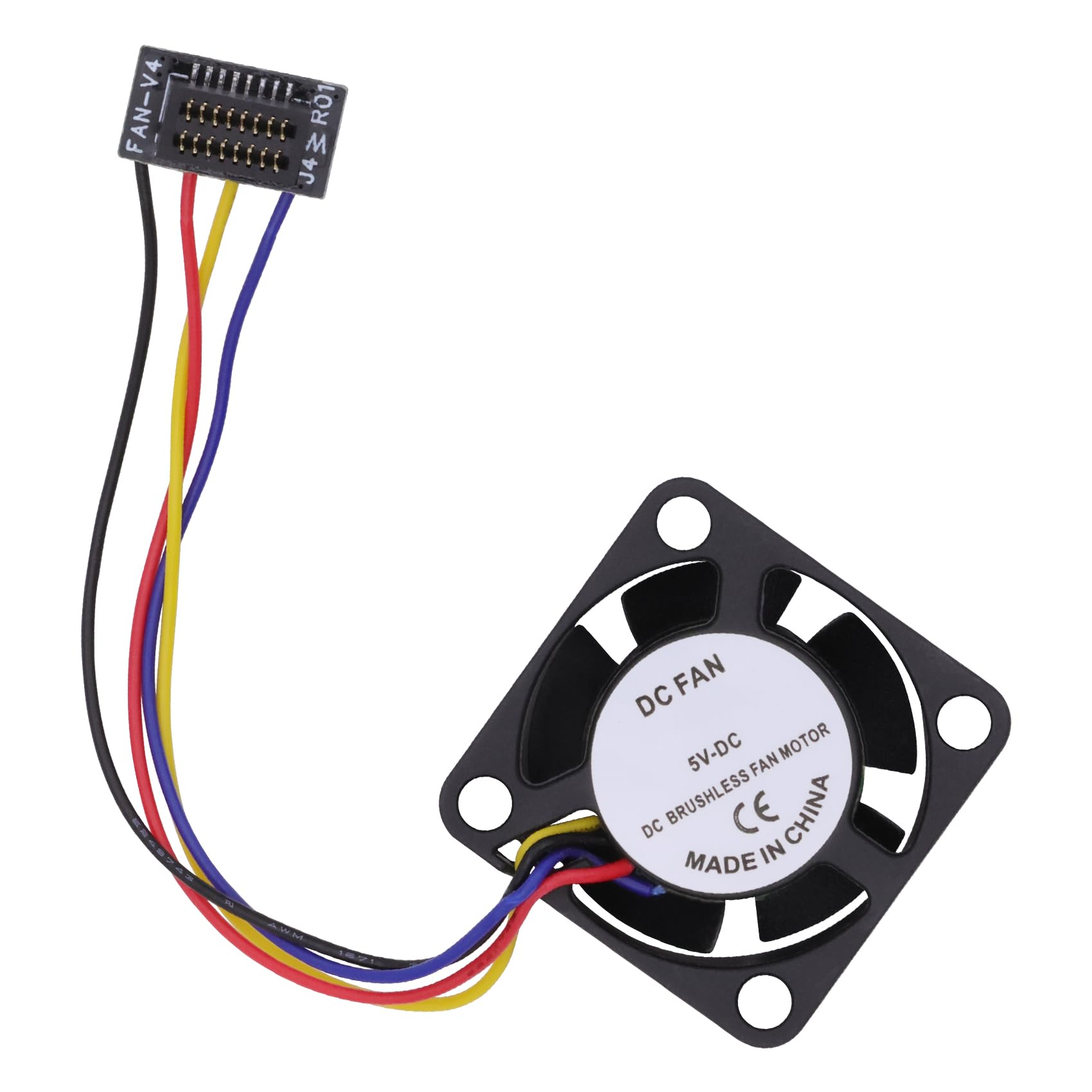 Hotend Cooling Fan for Bambu Lab P1 Series, Dual Ball Bearing Cooling Fan 2510 5V Fan for Bambu Lab P1P/P1S 3D Printer Hotend