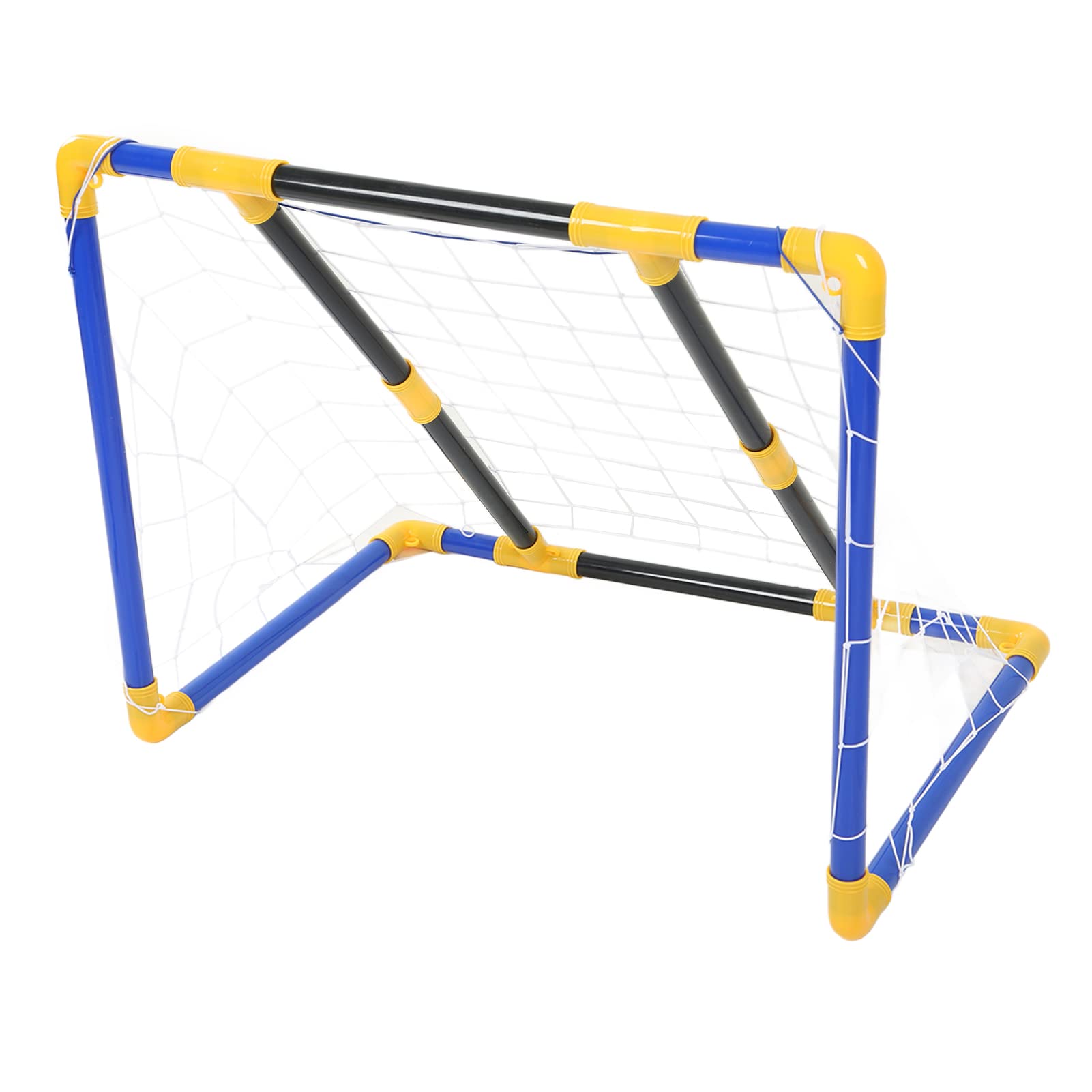 Mezcla de Juegos de Fútbol Al Aire 2 en 1, Juego de Portería Portátil con Pelotas de Fútbol y Lanzamiento para Niños Mayores de 6 Años, Divertirse en el Patio Trasero