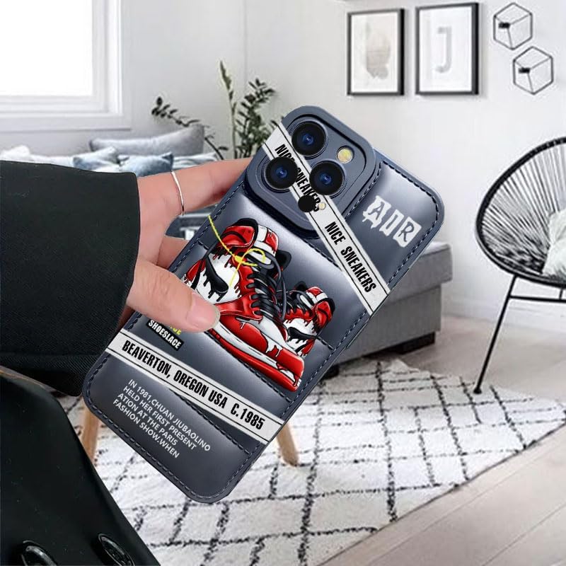 Ins Hot Sports Shoes Brand Puffer Phone Case Compatible with iPhone 16 Pro Max Case 6.9" for Boys, Nice Sneakers Aesthetic Graphics Soft Silicone Rubber Shockproof Drop Protection Cover - Image 6