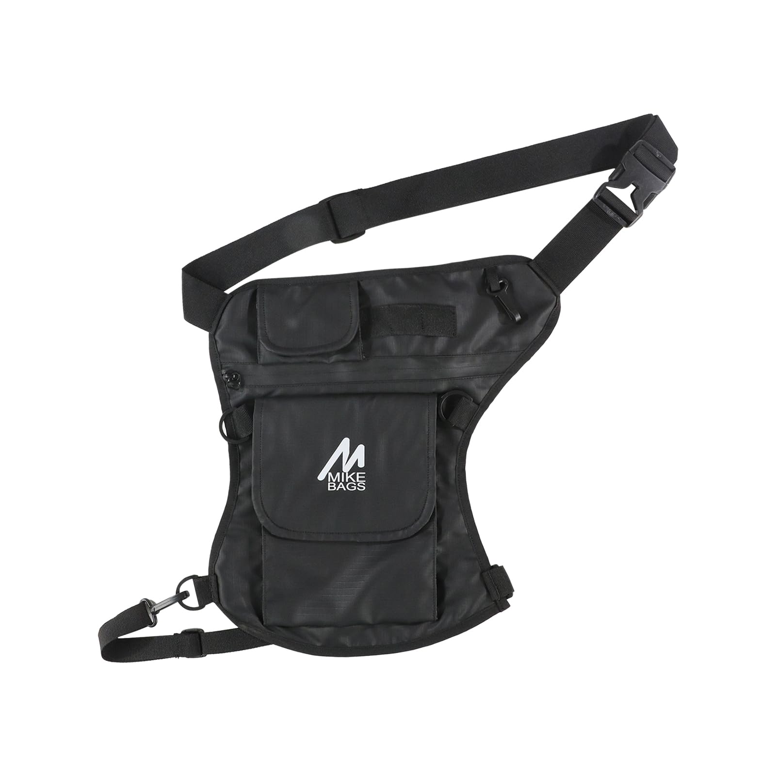 Unisex Thigh Bag | Versatile Waist Bag | Multipurpose Utility Cross Body Bag for Riding, Adventure, Biking, Cycling, and Outdoor Activities - Black-image-10