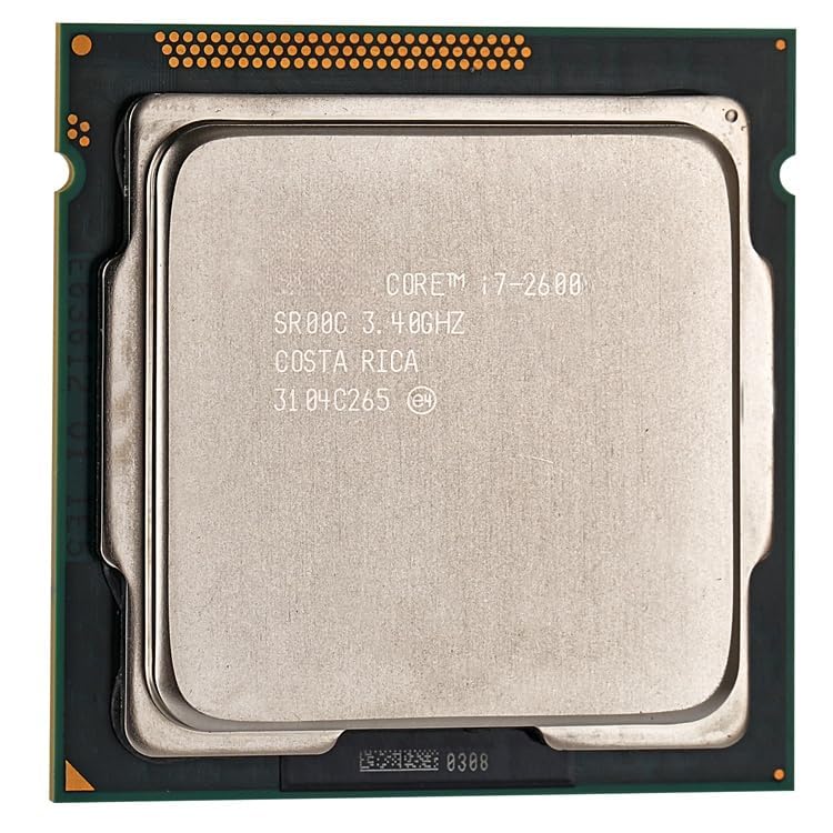 Image of Core i7 2nd Generation 2600 3.4 GHz up to 3.8 GHz LGA 1155 Socket 4 Cores 8 Threads 8 MB Smart Cache Desktop Processor (Comes with Thermal Paste)