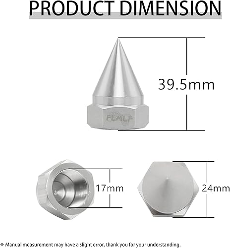 Miniatura 2 de FLMLF CNC Metal cono fijo tornillo tuerca (4 unidsjuego) para 15 HPI Rovan Baja 5B SS 5T 5SC piezas (plata)