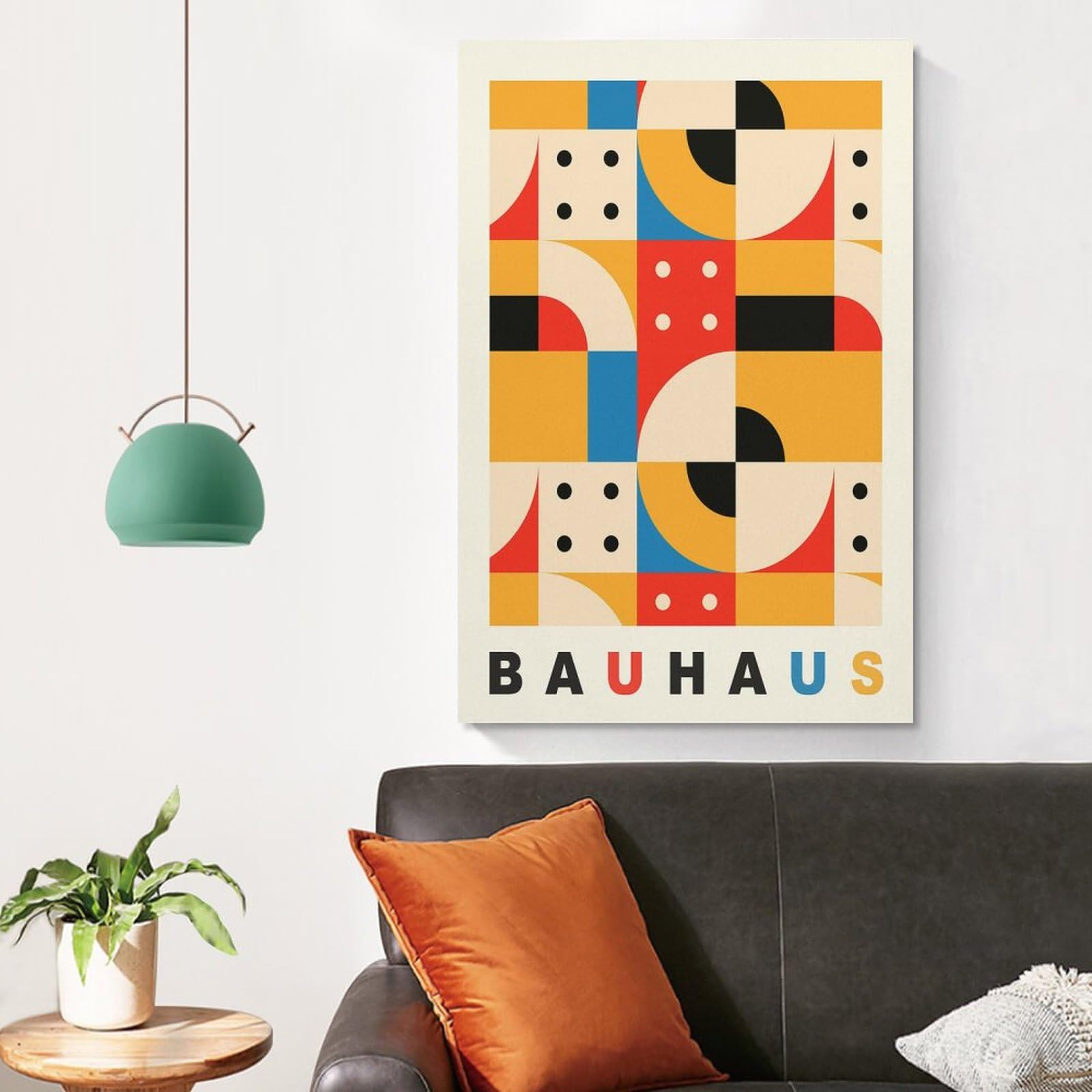 Amazon.co.jp: Bauhausバウハウス抽象幾何学アートポスター オフィス