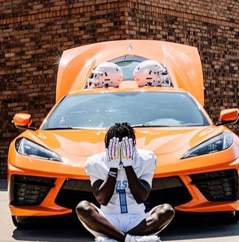 Miniatura 5 de Glorious Traders Youth Football Gloves American Wide Receiver Football Gloves for Adult Men Women & Boys with Super Sticky Silicone Grip Palms