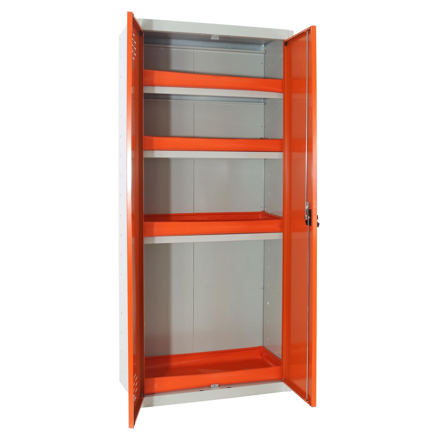 Simon Rack Amario Fitosanitario Homologado - Simonlocker | Armario Pesticidas Químicos, 1800x800x400 mm, 1800x800x400 mm, Gris/Naranja, Pintura anticorrosión