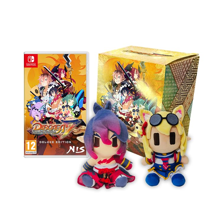 Disgaea 7 Vows of the Virtueless y peluches para jugar en Nintendo Switch