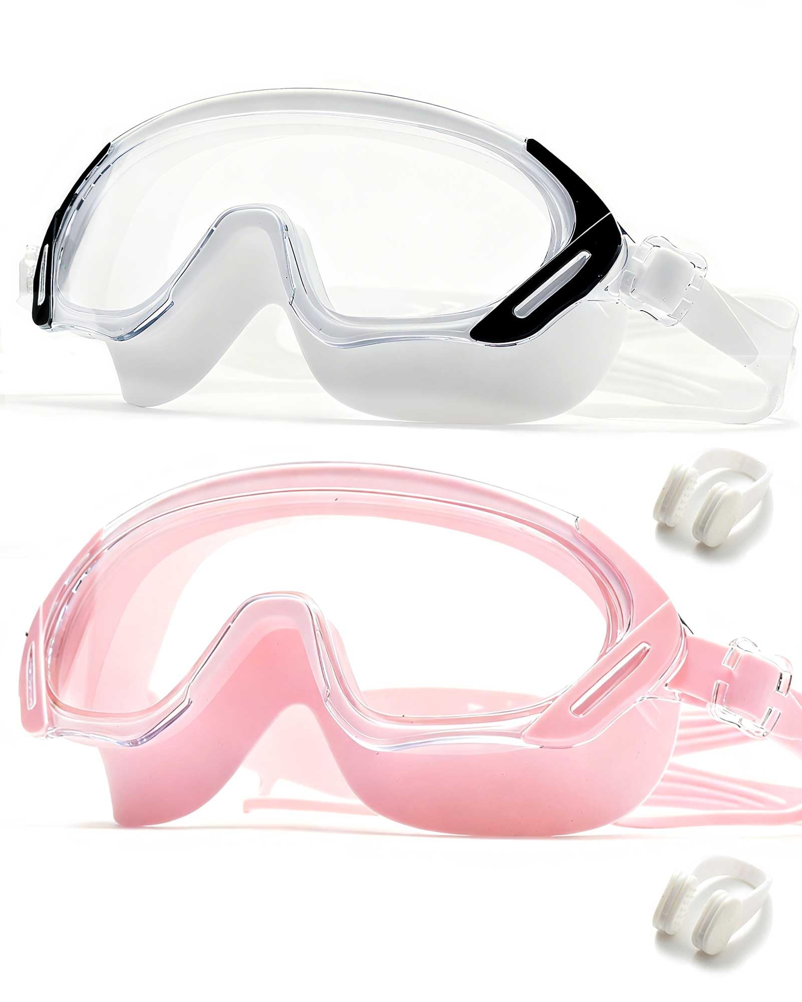 Swim Goggles, Wide Angle Anti-fog and UV Leak Proof Goggles,Swimming Goggles for Adult Youth