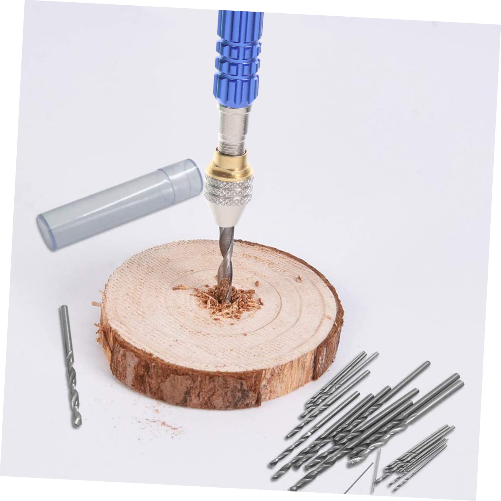 KONTONTY 1 Set Manual Drill Hand Drill Hand Tools Micro Drill Mini Vise Jewelry Drill Mini Tools Mini Drill Bits PCB Drill Bits Watchs Pen Drill Pin Drill Watches Pin Vise Zinc Alloy
